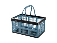 Tontarelli Skladací košík Voila bridlicovo modrý 39 x 25,5 x 6/21 cm, 16 l Tontarelli Skladací košík Voila bridlicovo modrý 39 x 25,5 x 6/21 cm, 16 l