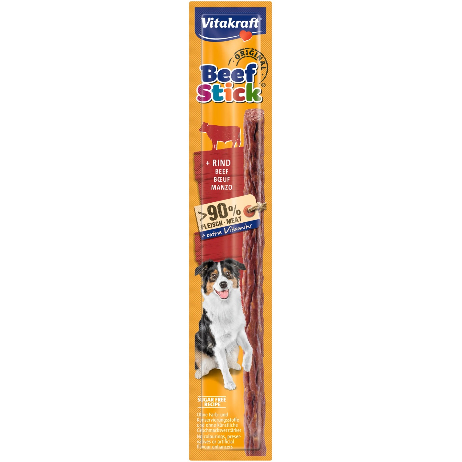 E-shop Vitakraft Pochúťka pre psov Beef Stick hovädzie 12 g, 1 ks