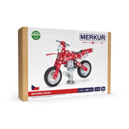 Merkur Kovová stavebnica Dirtbike, 191 ks