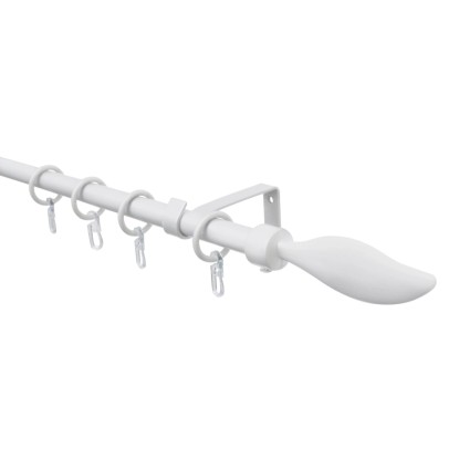 Gardinia Kompletná súprava garniže Flame rozťahovacia pr. 16 mm Flame biela