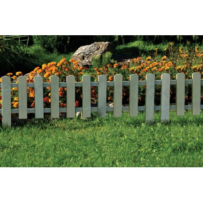 Mini zapichovací plot, tlakovo impregnovaný, 120 x 30/45 cm