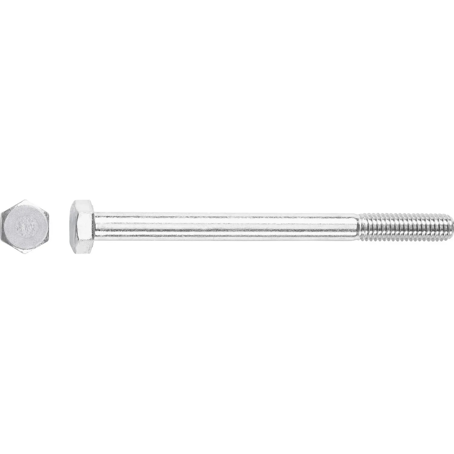 E-shop Skrutka so šesťhrannou hlavou SW13 čiastočný závit pozinkovaný M8x140 mm-na váhu