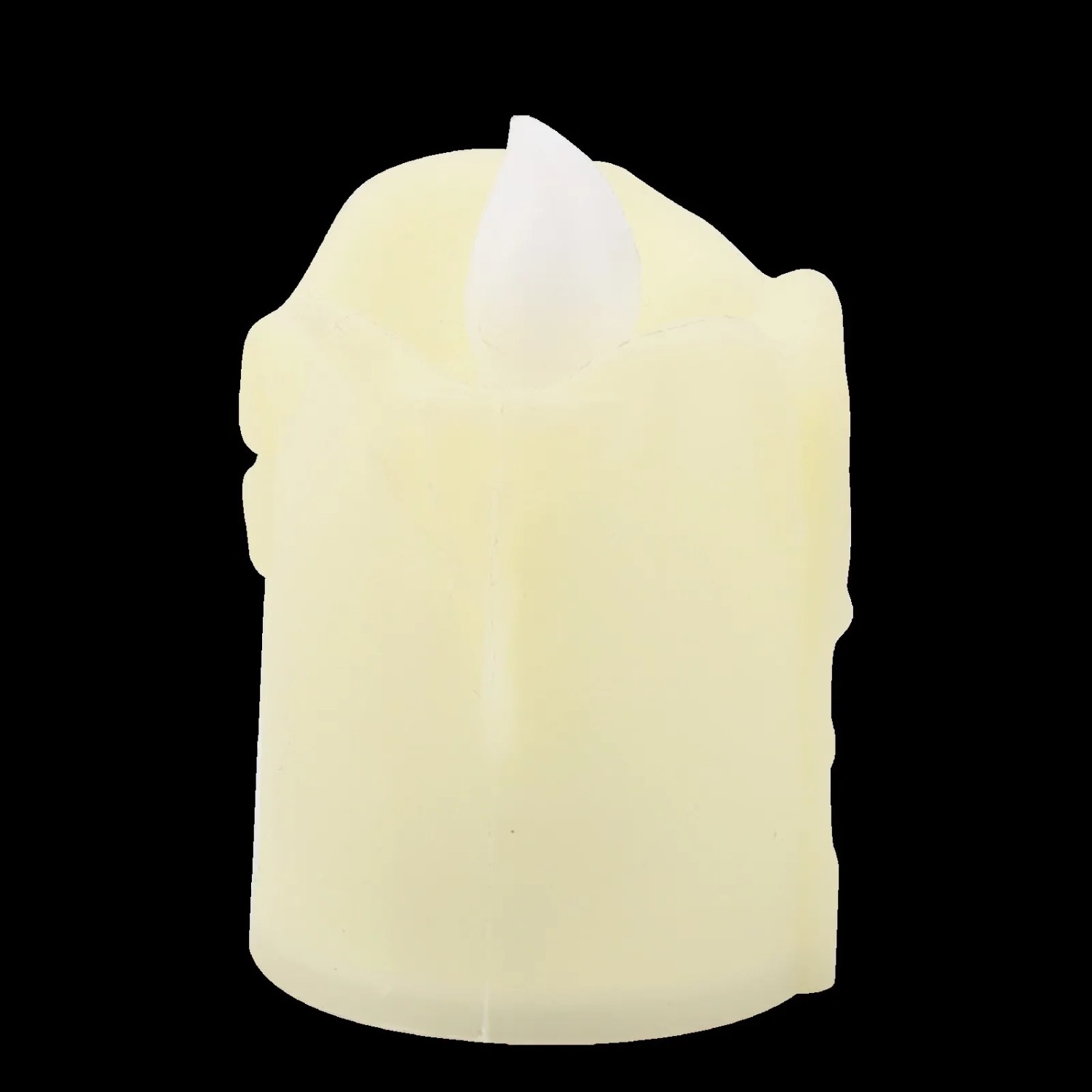 E-shop EURAKLES LED sviečka biela/biely plamienok 43 x 36 mm, 1 ks (vr. batérií)