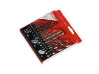 Súprava vrtákov na drevo, kameň a kov, 16dielna