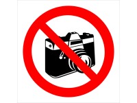 Tabuľka Zákaz fotografovania 92 mm