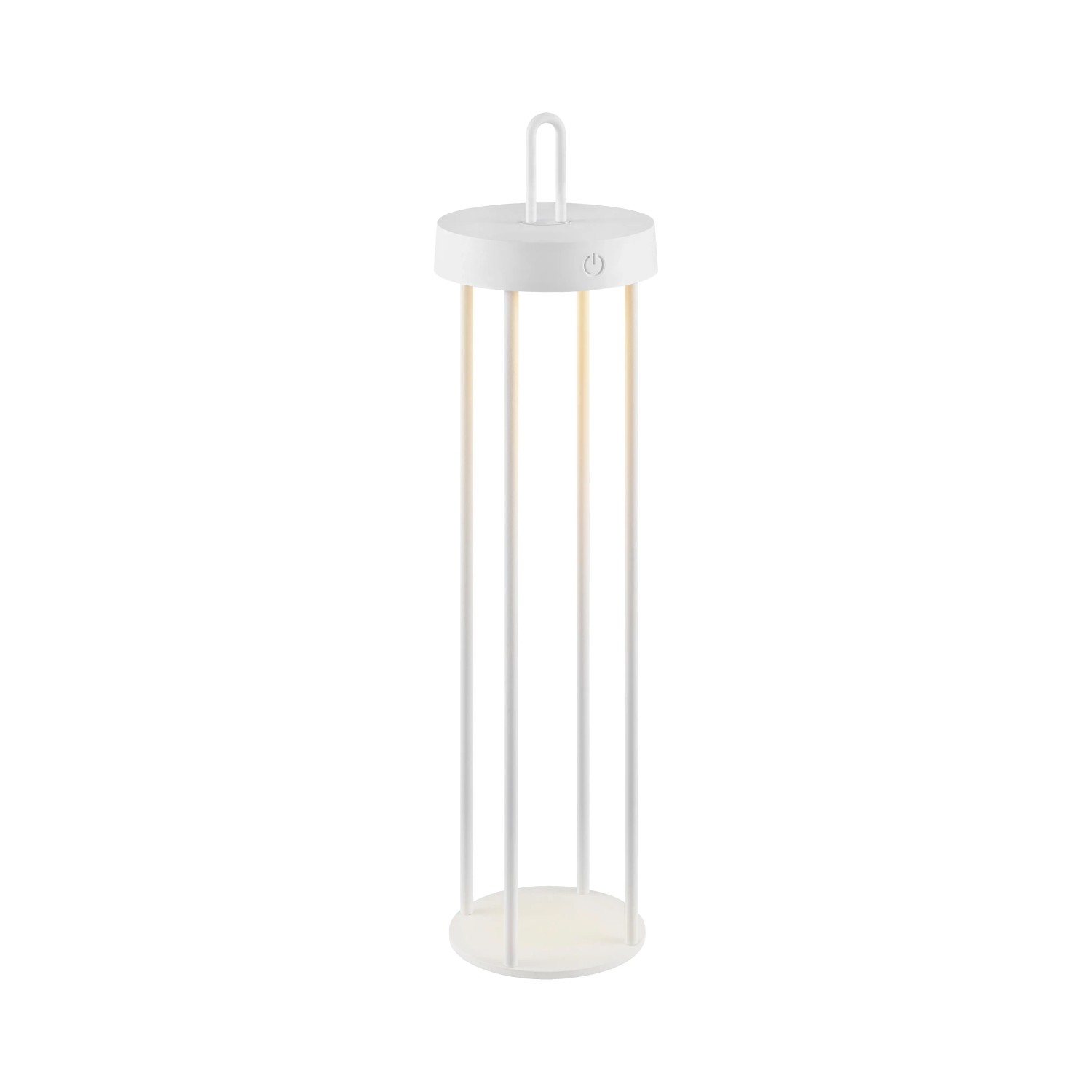 E-shop Just Light. Nabíjacia stolná LED lampa Anselm IP44 biela pr. 12,8 x 50,4 cm
