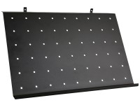 Denpanels Polička na topánky pre akustické panely, matná čierna 46 x 20 x 21,5cm