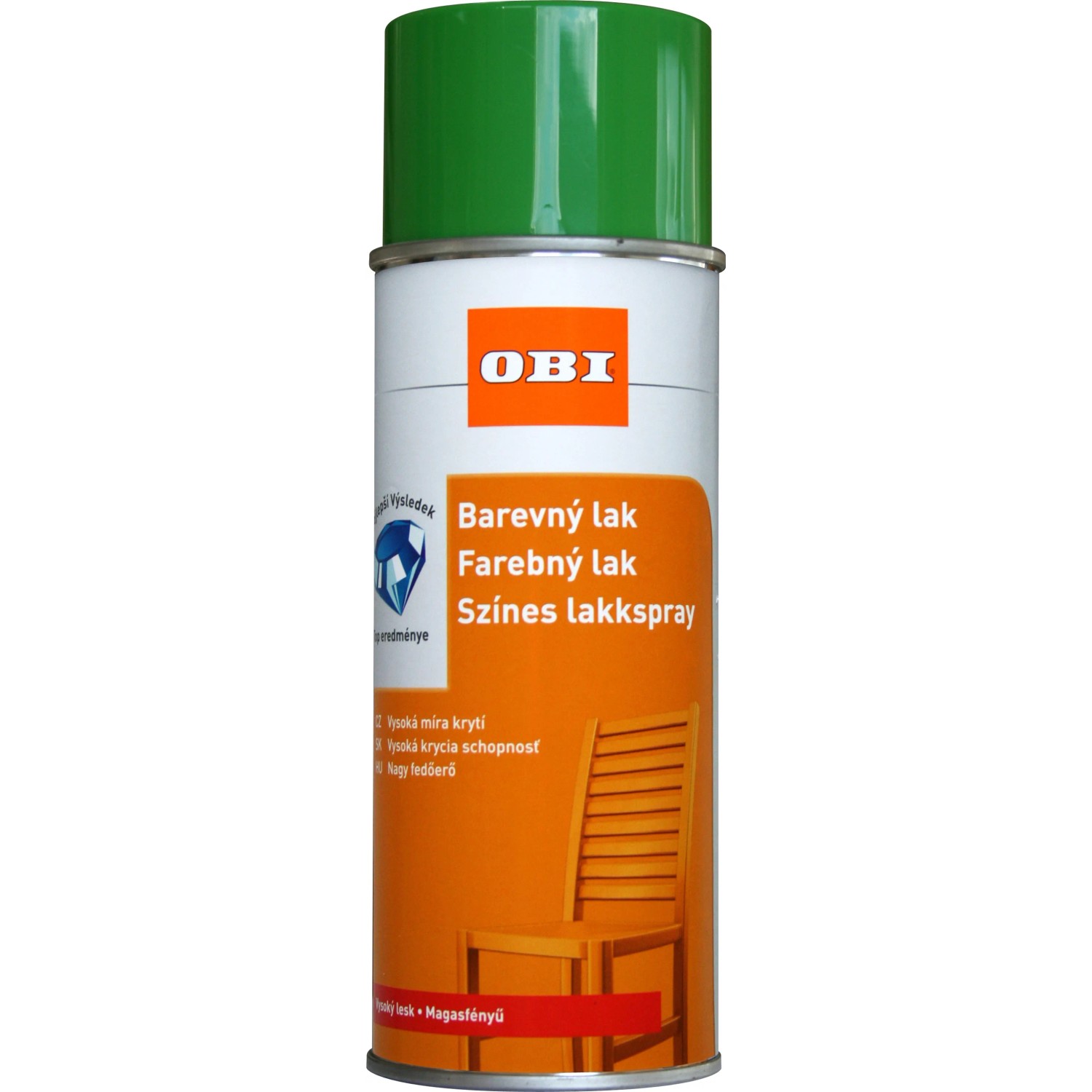 E-shop OBI Lak v spreji vysoko lesklý RAL 6018 zelenožltá 400 ml