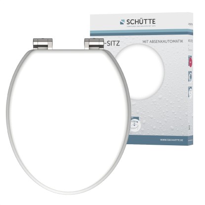 Eisl WC doska Spirit White drevené jadro s automatickým sklápaním