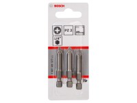Bosch Bit skrutkovací Extra hard PZ2, 49 mm, 3 ks