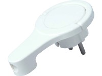 Kopp Extra plochá uhlová zástrčka arktická biela