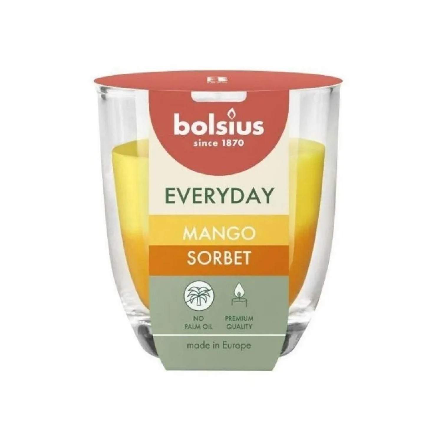 E-shop Bolsius Everyday Vonná sviečka v skle Mango sorbet, 300 g