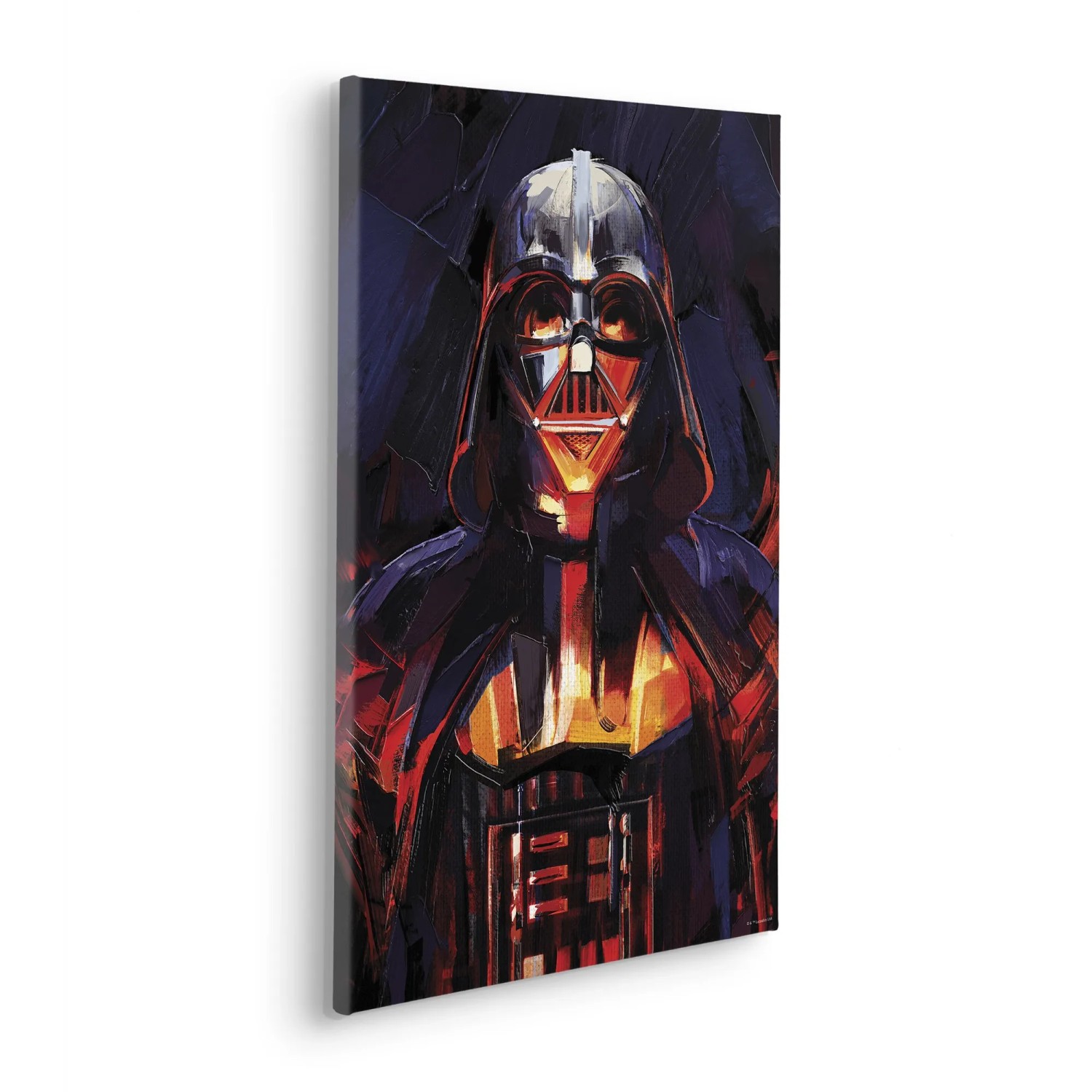E-shop Komar Nástenný obraz na ráme Star Wars Darth Vader Flaming 40 x 60 cm
