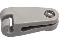 Peddy Shield Posuvné háčiky pre tieniace plachty, svetlo sivá, 20 ks