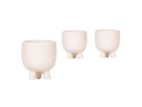 Keramický kvetináč Gummy biely pr. 6 x 5 cm