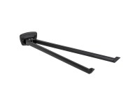 Wenko Dvojramenný držiak na uteráky Basic Black, čierna, 40 cm Wenko Dvojramenný držiak na uteráky Basic Black, čierna, 40 cm
