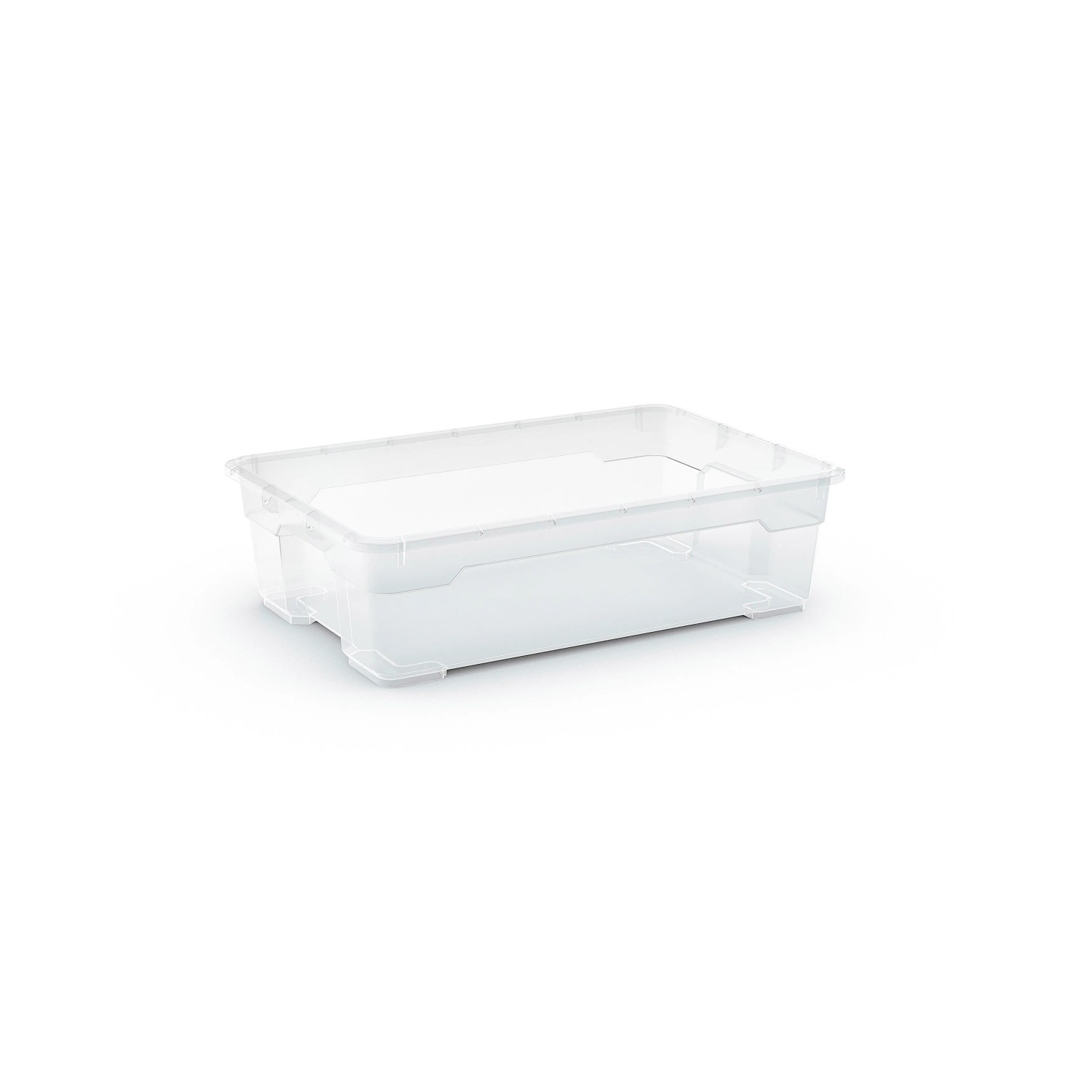 E-shop OBI Univerzálny úložný box Santos M, transparentný, 16 x 38 x 56,5 cm