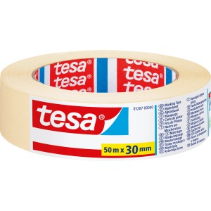 Tesa Maler-Krepp Economy, rolka 50 m x 30 mm pre čisté okraje farieb.