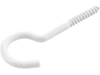 Hák na šnúru na bielizeň, pozinkovaný biely povrch, 5,2 x 80 mm - predaj na váhu