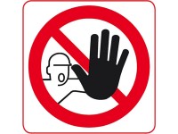 Conacord Samolepiaci štítok na hladké povrchy - Zákaz vstupu 85 x 80 mm