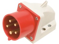 CEE nástenná zástrčka 5-pólová IP44 32 A červená