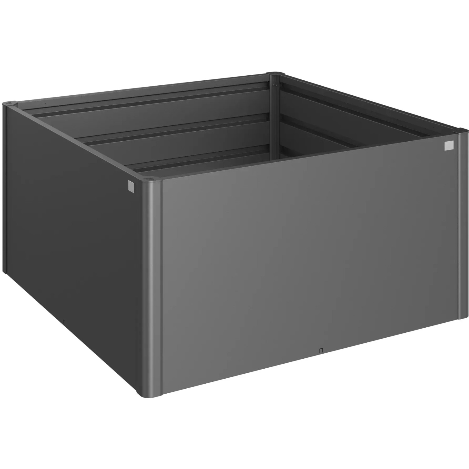 E-shop Biohort Vyvýšený záhon 1,5 x 1,5 tmavo sivý, 152 x 152 x 77 cm
