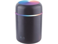 Zvlhčovač vzduchu meniace farby, čierna, 11,9 x 7,8 x 7,8 cm