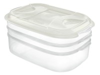 Tontarelli Set dóz Nuvola Plus biela, 1+1+2 l