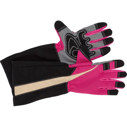 Rukavice na strihanie ruží s nopkami, ružová, veľ. 8