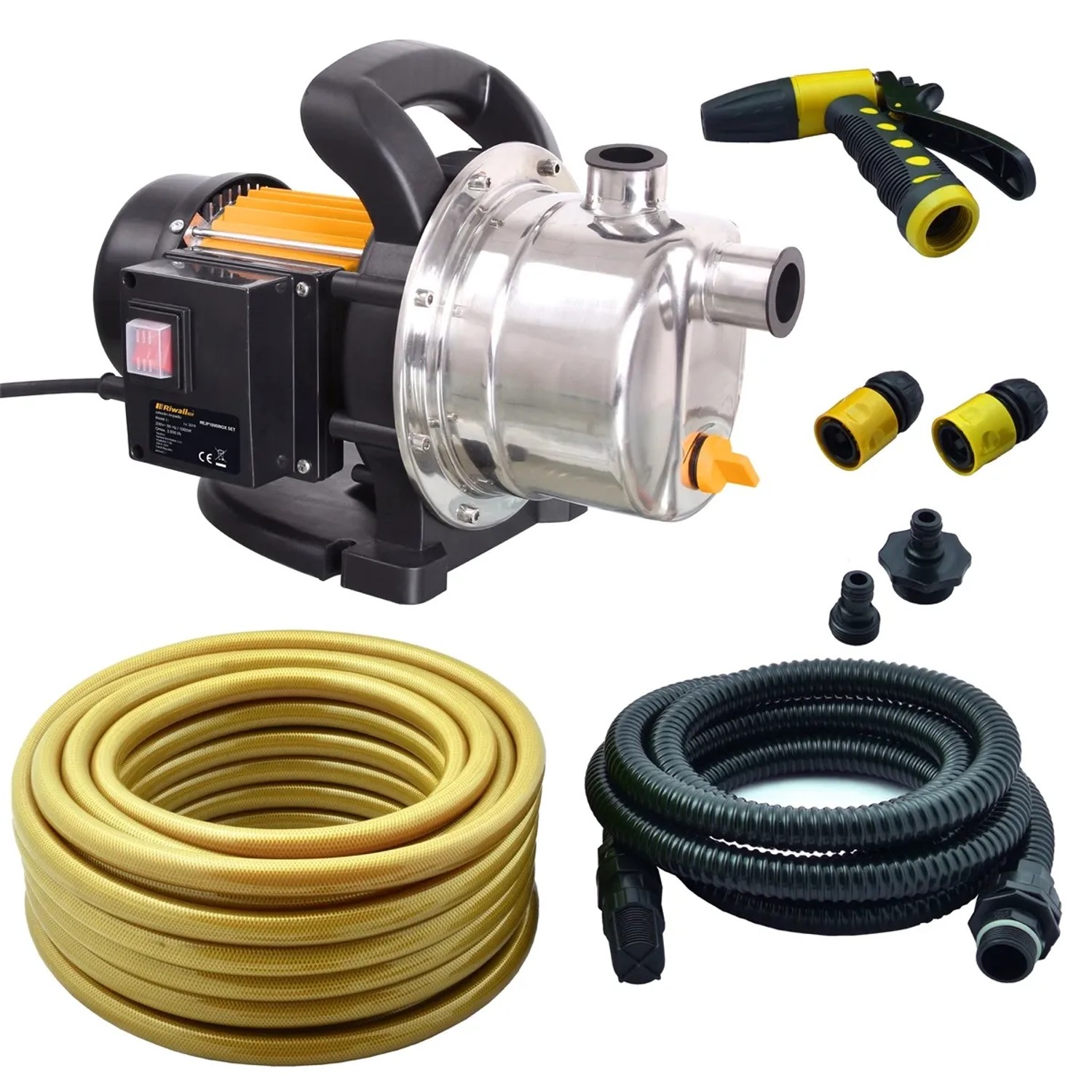 E-shop Riwall Pro Záhradné prúdové čerpadlo REJP 1000 INOX SET