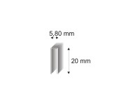 RON Spony stolárske 343/20 M, dĺžka 5,8 x 20 mm, 7200 ks