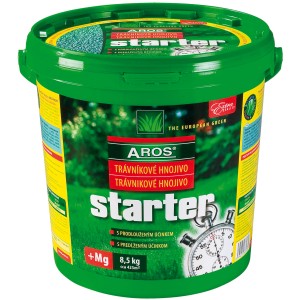 Zelené vedro trávnikového hnojiva Starter, vhodné pre plochu 425 m².
