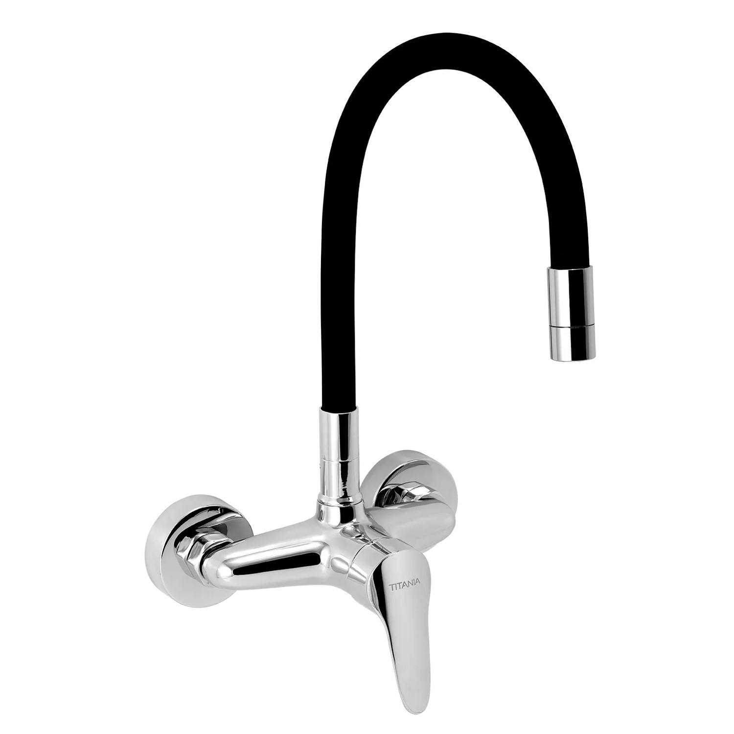 E-shop Titania Drezová batéria 94480,0C s flexi ramenom, čierna, rozstup 150 mm