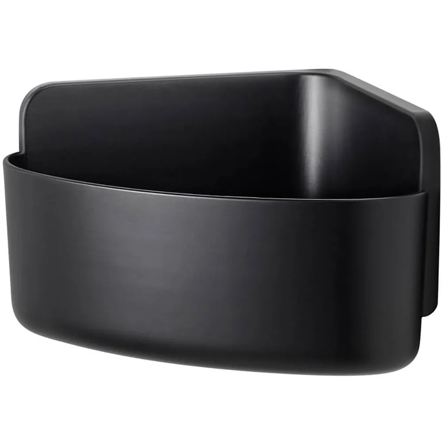 E-shop tesa Rohový košík do sprchy Lavaa veľ. S, matná čierna, 120 x 175 x 175 mm