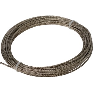 Oceľové lanko Profi, 2 mm x 10 m, nerezové, na zdvíhanie a zabezpečenie nákladov do 45 kg.