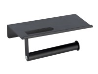 AllStar Nástenný držiak na toaletný papier Walli čierny matný 18 cm x 9,5 cm x 7 AllStar Nástenný držiak na toaletný papier Walli čierny matný 18 cm x 9,5 cm x 7