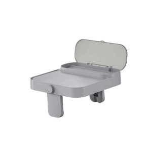 Bestway LAY-Z-SPA Xtras 4 v 1 odkladací stolík, sivý, pre príslušenstvo k vírivke.