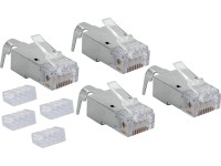 Schwaiger Sieťový konektor CAT 6A/CAT 7 4 ks