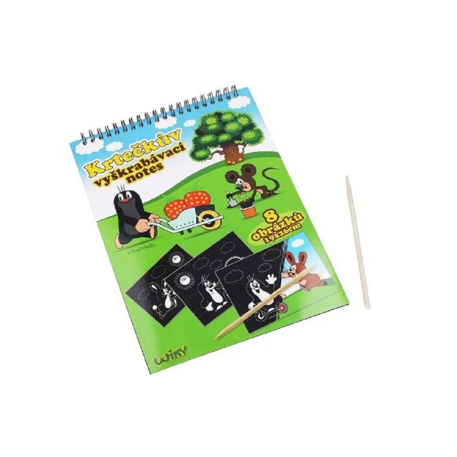 E-shop Wiky Vyškrabávací notes s motívom Krtka 8 listov 19 x 26 cm