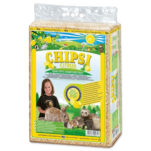 Chipsi Citrus podstielka pre malé zvieratá 60 l s vôňou citróna.