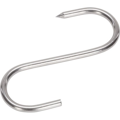 LUX-TOOLS Mäsiarsky hák, nerezová oceľ, 80 x pr. 3,9 mm