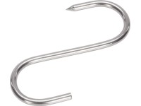 LUX-TOOLS Mäsiarsky hák, nerezová oceľ, 80 x pr. 3,9 mm