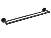 Bemeta Držiak na uteráky DARK dvojitý 655 x 55 x 120 mm