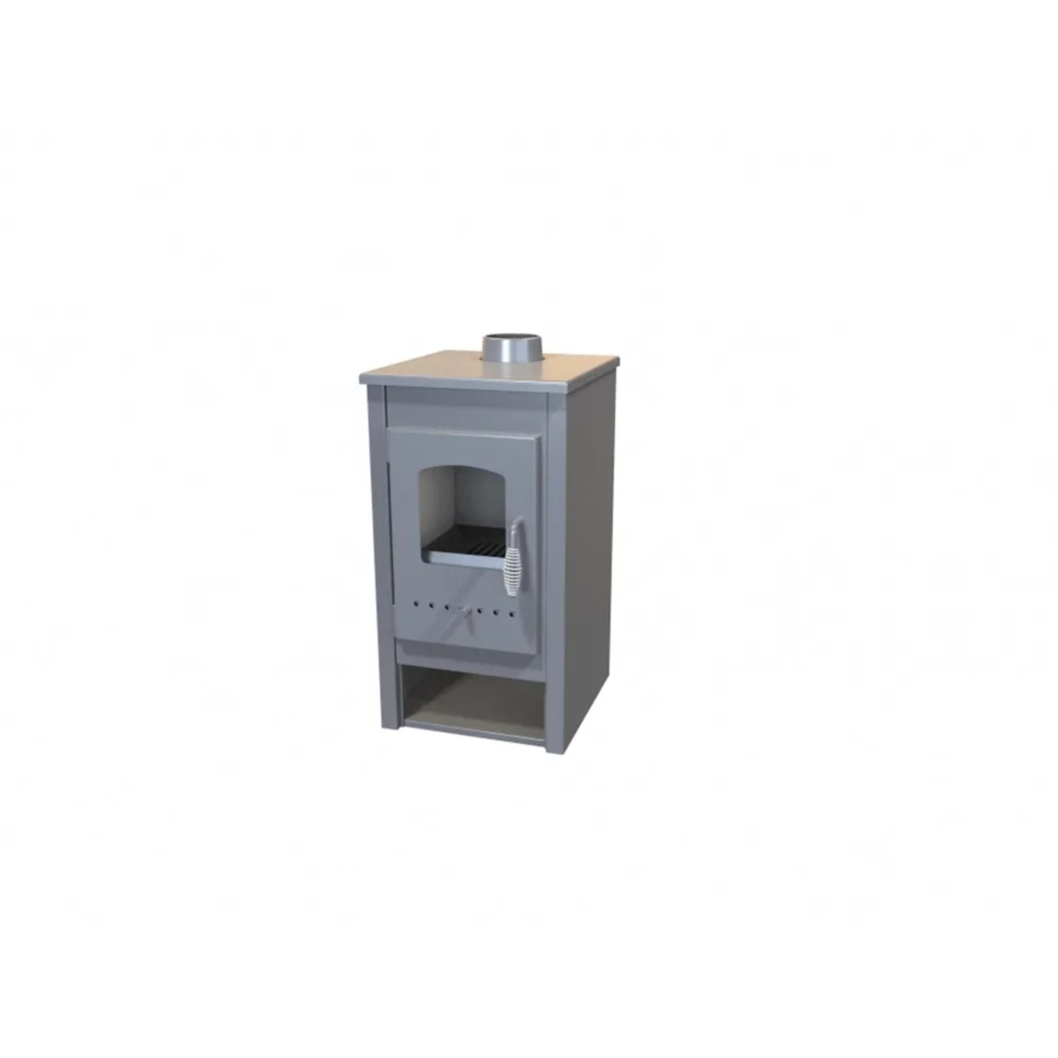 E-shop Bella Thalia Krbové kachle NERA ECO, 5,4 kW, sivá, 43 x 36 x 82 cm