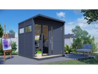 Bertilo Záhradný domček Concept Office, antracitový, 297 x 234 cm