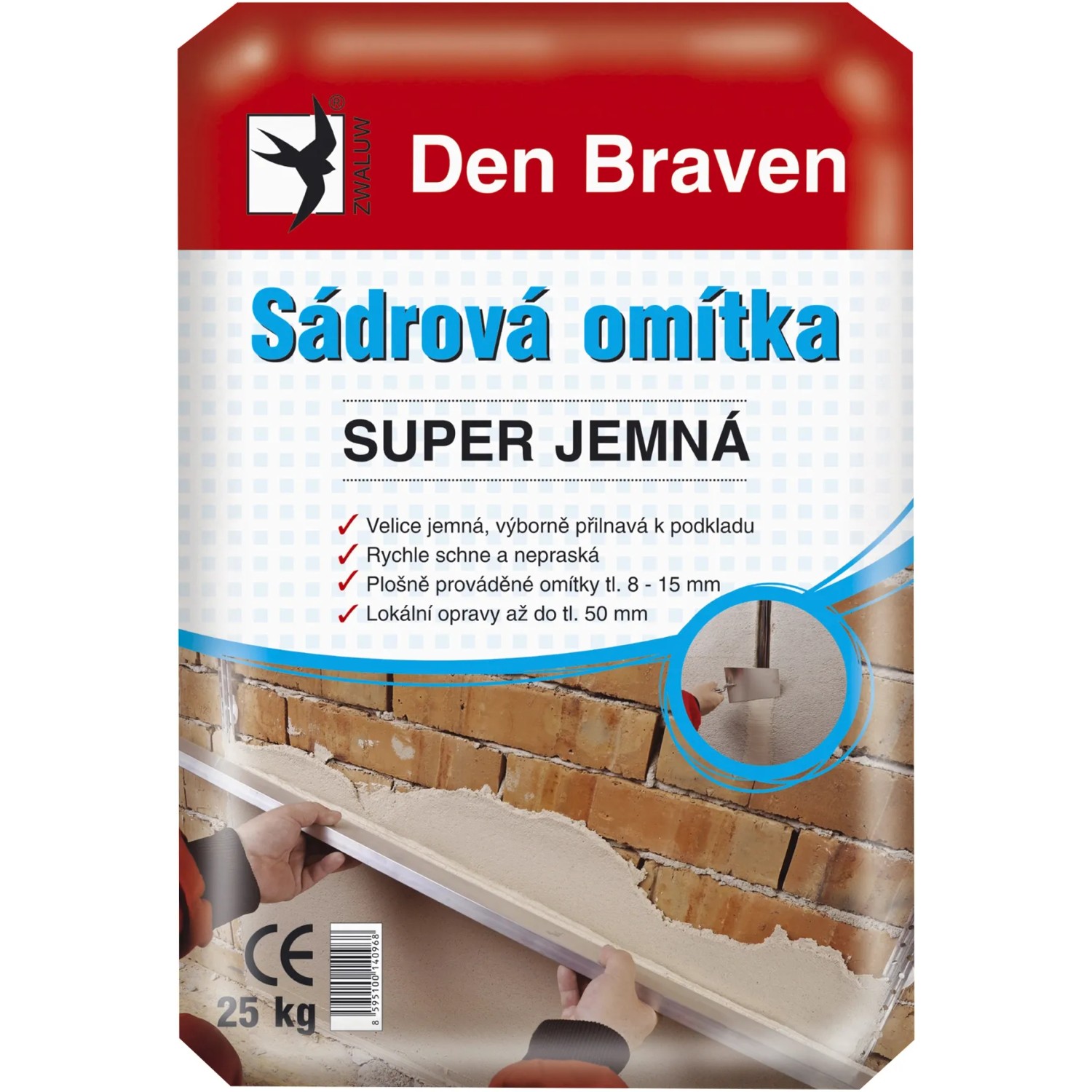 E-shop Den Braven Sadrová omietka Super jemná 5kg