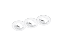 Trio Vstavané svietidlo Jura 3 x GU10, biela matná pr. 80 mm