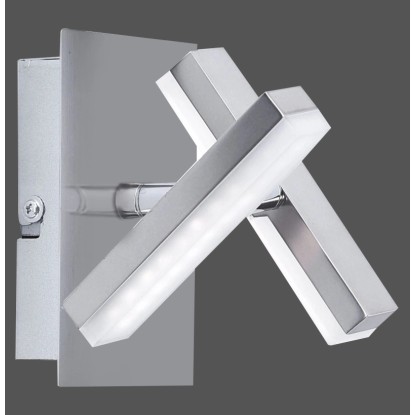 Just Light. Nástenné LED svietidlo Rico 2-bod., 2x2W, oceľ, 13,5 x 9 x 15 cm