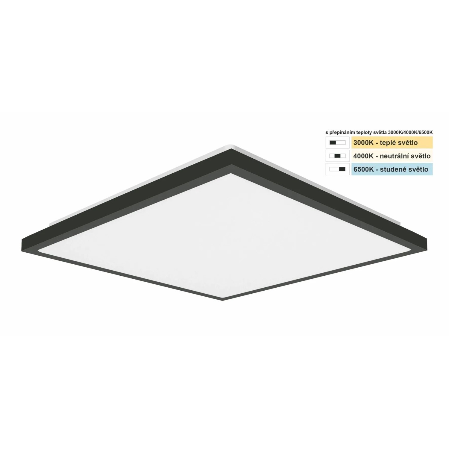 E-shop Top Light Kúpeľňové stropné LED svietidlo Onyx HL CCT 24W IP44 2400lm 38x38cm