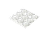 Hettich Samolepiace dverné zarážky, transparentné, pr. 19 x 4,5 mm, 9 ks